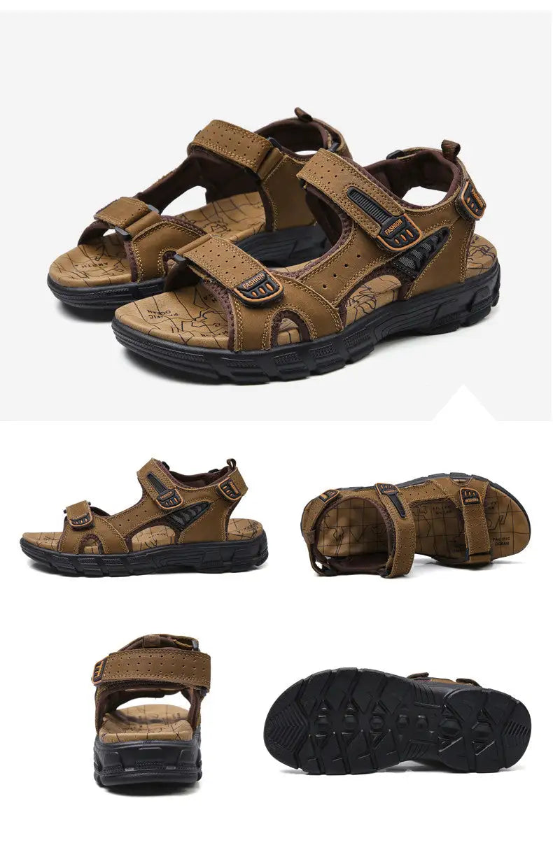 Men's Comfort Strap Leather Sandals