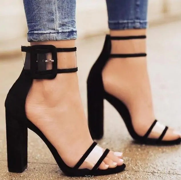 Elegant Hollow High Heel Sandals