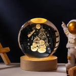 Planetary Crystal Ball Lamp for Nighttime