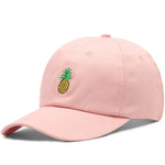 It seems like you uploaded a new image of a pink hat with a pineapple design. How can I assist you with this item? Would you like to add it to a list or gather more details?