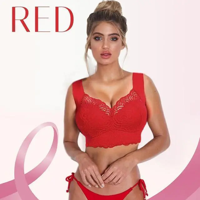 Seamless Lace Bra with Sexy Cut-Out Design