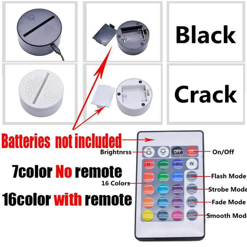 3D LED Gaming Room Light