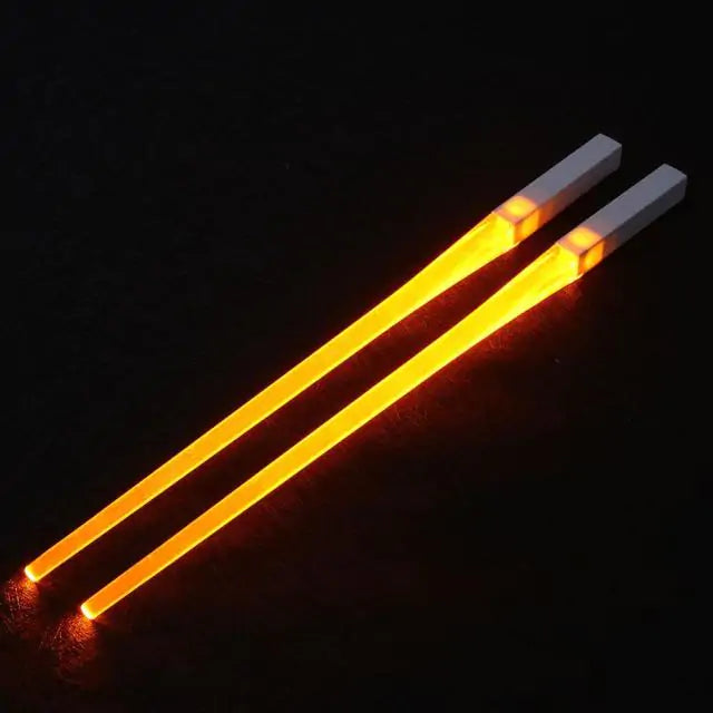 STOMART.CO.UK Luminous LED Chopsticks Chopsticks Kitchen LED Luminous Free Text