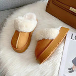 Elegant Slip-On Plush Winter Slippers