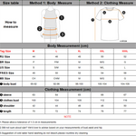 Men's Stylish Corduroy Shirt for Office Wear Size Chart