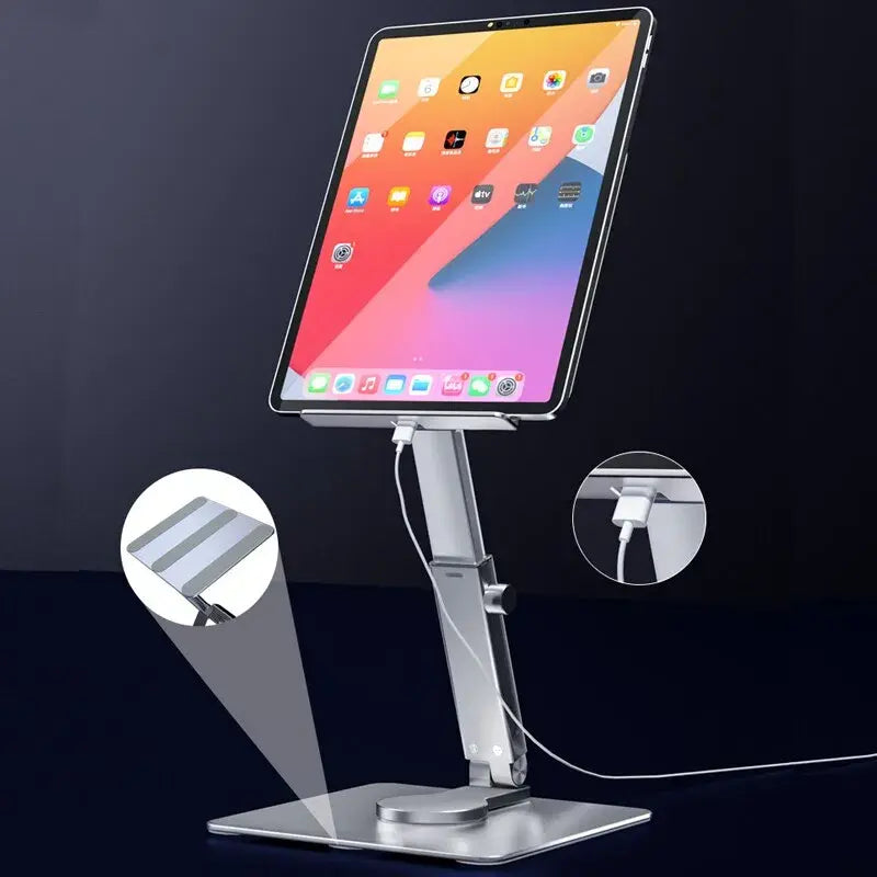 tablet stand with rubberized base