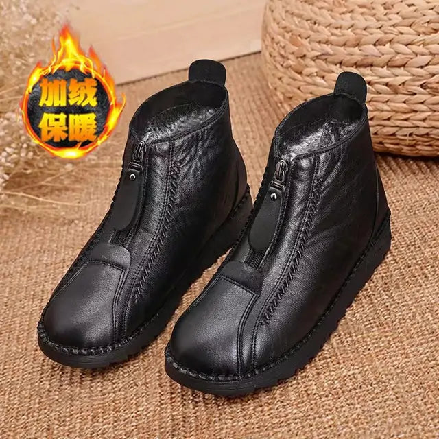 Furry Winter Zipper Boots