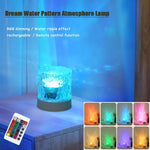 RGB water ripple atmosphere lamp with remote control.