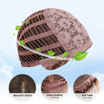 Synthetic Long Straight Brown Blonde Wig