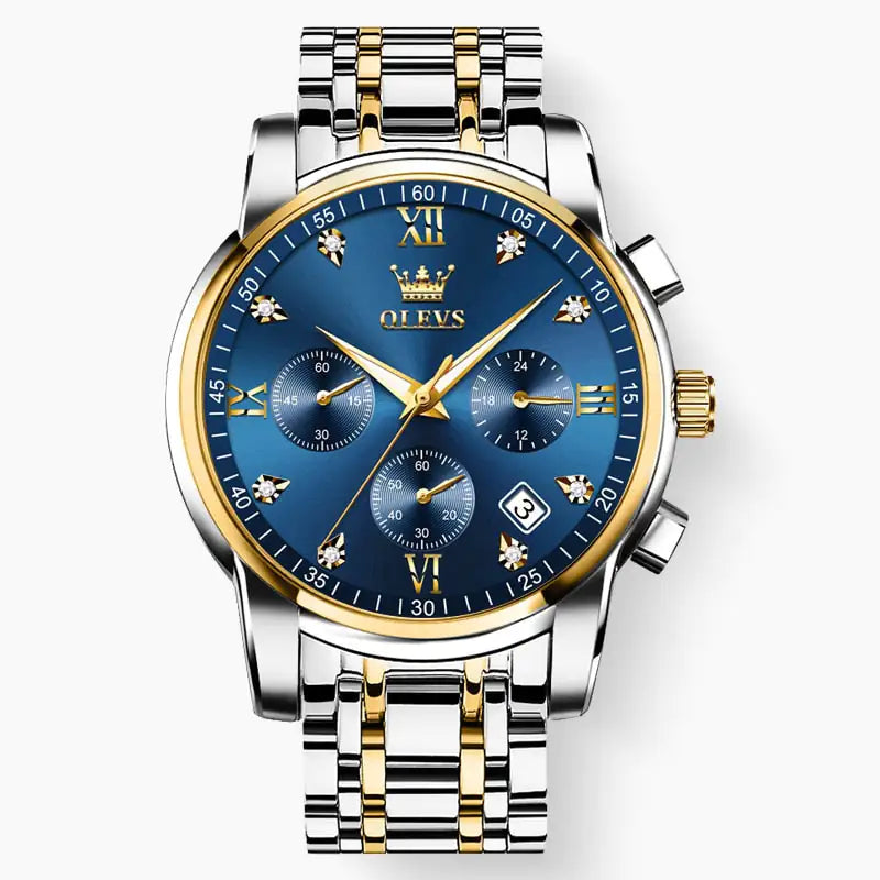 Luxury Stainless Chronograph Watch
