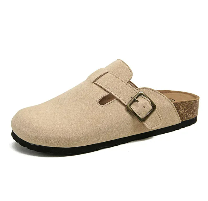 Boston Suede Slip-On Clogs Mules