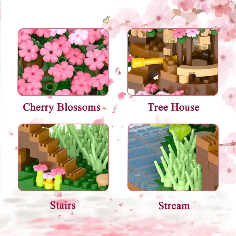 Sakura Flower DIY Treehouse Model