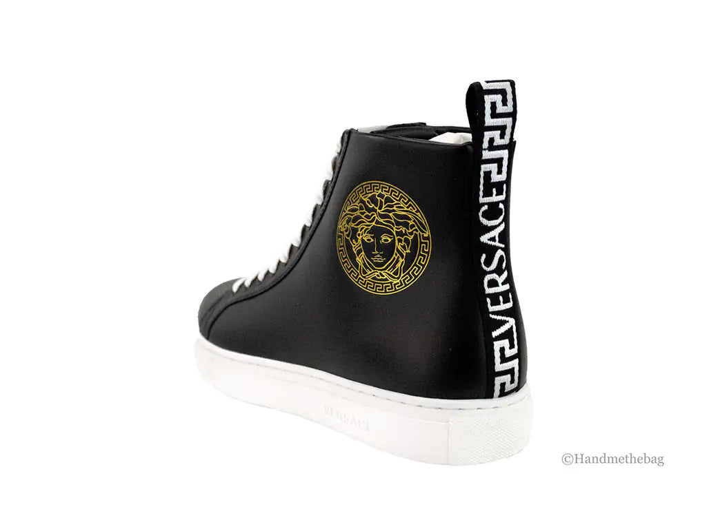 Versace Medusa Emblem Vitello Leather Sneakers