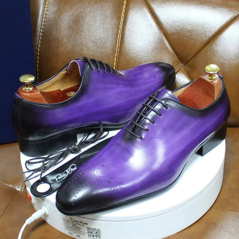Signature Dandelion Bottom Leather Shoes