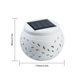 Ceramic Colour-Changing Solar Lamp