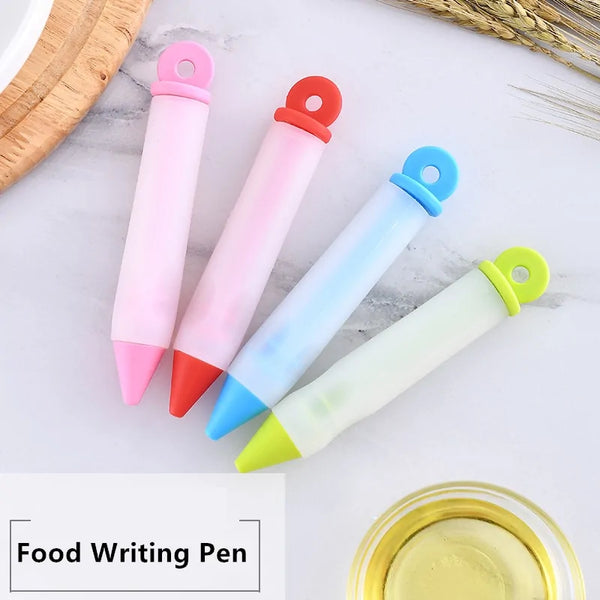 STOMART.CO.UK Silicone Decorating Writing Pen Decorating Pen Food Writing Pen Free Text