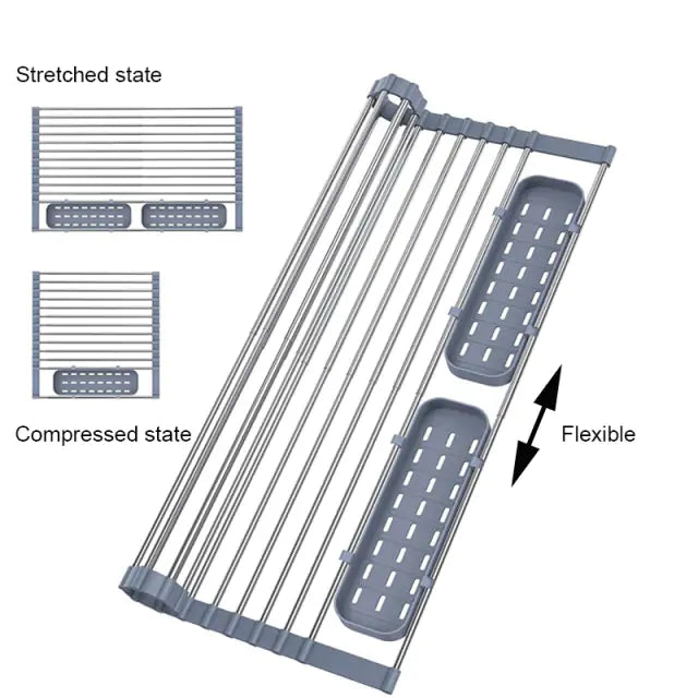 STOMART.CO.UK Dish Drainer Rack Kitchen Free Text