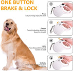 Retractable Poop Bag Dispenser Dog Leash