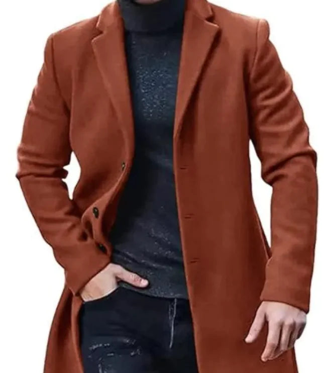 Men's Thickened Tweed Coat Jacket