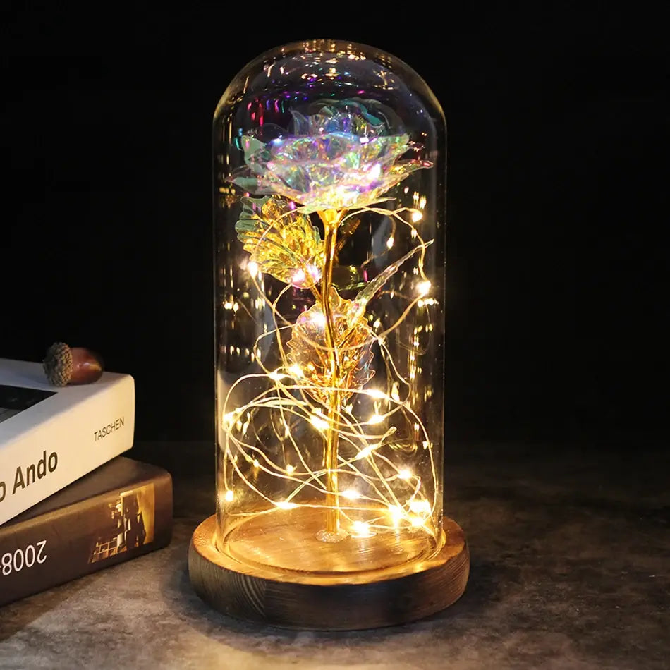 Galaxy Rose Artificial Flowers Lamp