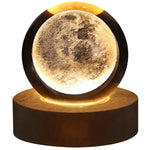 LED Galaxy Crystal Ball Table Lamp