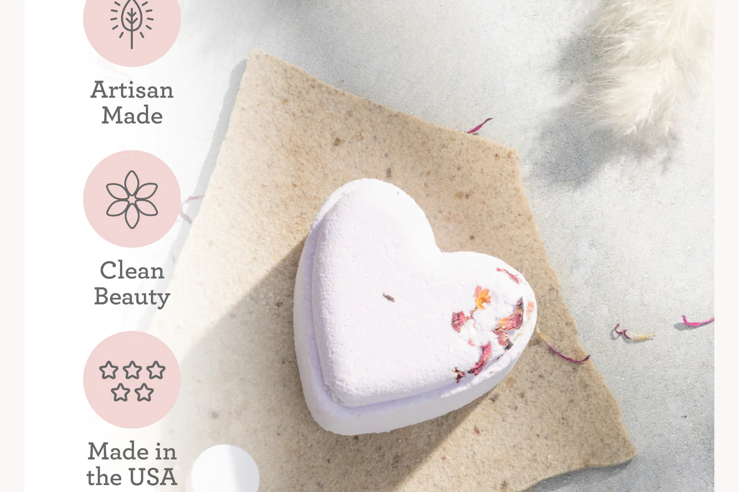 Heart Shaped Bath Bombs Gift Box