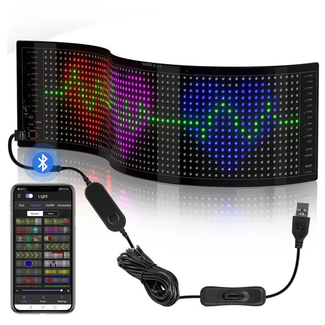 RGB LED Matrix Pixel Panel 16x64 LEDs 12x48 CM - STOMART.CO.UK