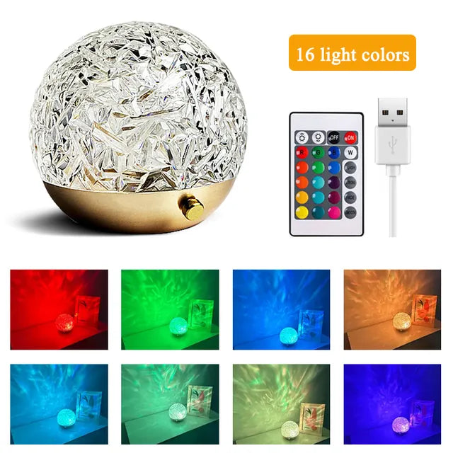 Water Ripple Projector Night Light