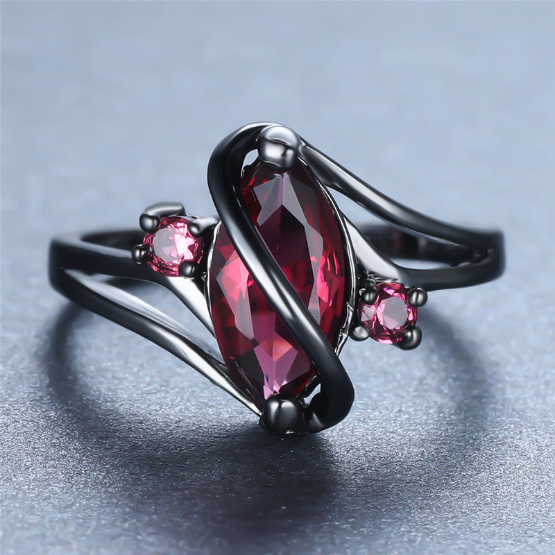 Precious Stone Crystal Ring