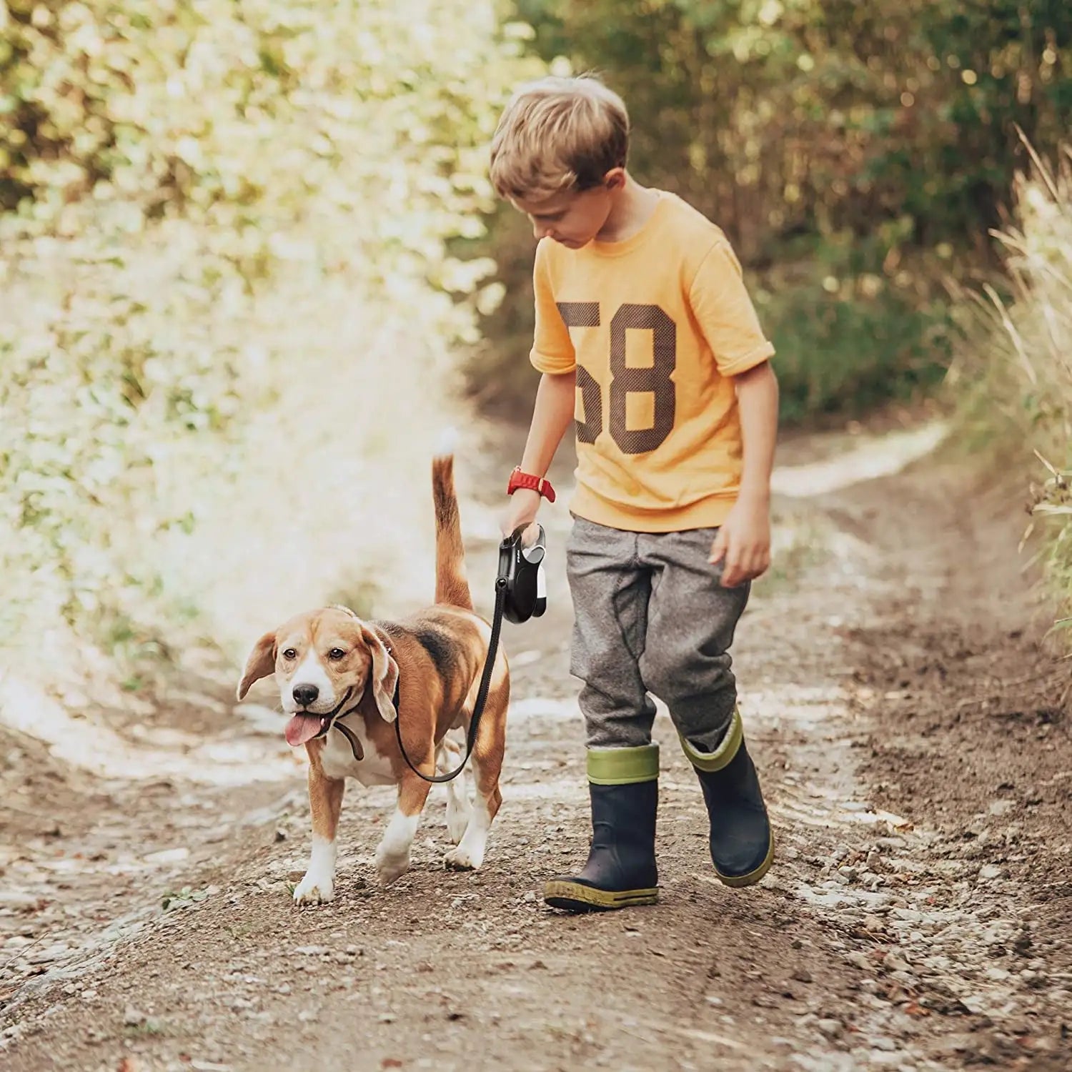 All-in-one Pup Harness with Poop Bags