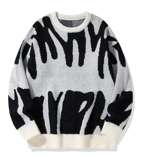 Men's Stylish Crew Neck Knit Sweater