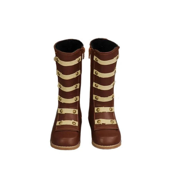 Teen Riveted Slip-On Martin Boots