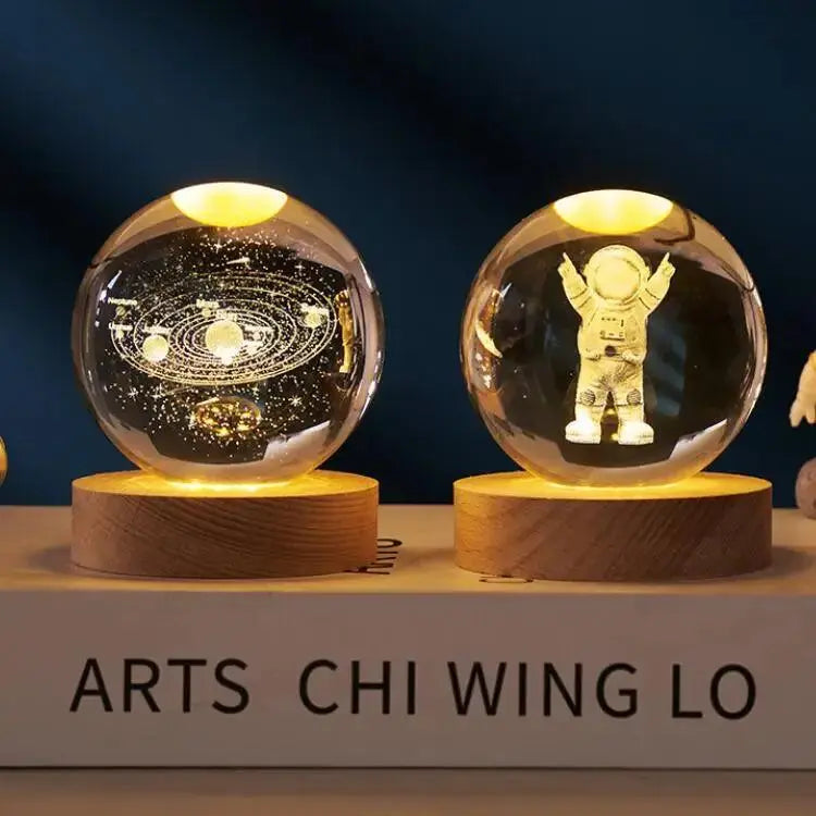 Crystal Ball LED Night Light Lamp