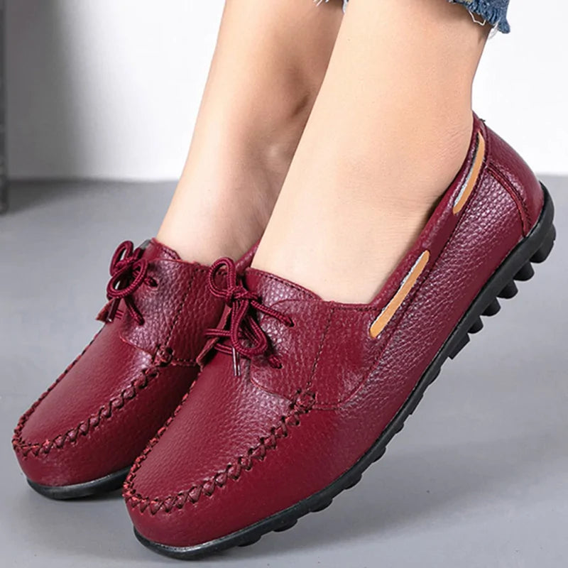 Women's Comfort Flat Leather Loafers