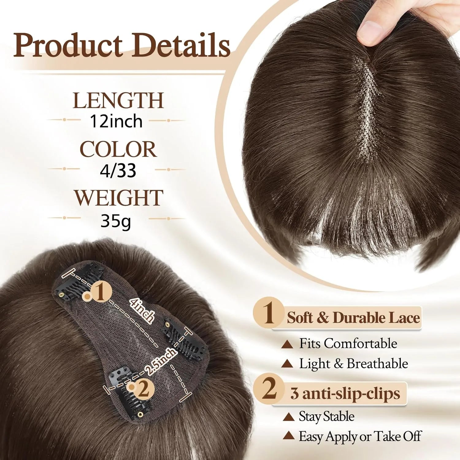 Real Hair Toppers for Women