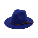 Flat Brim Wool Felt Hat