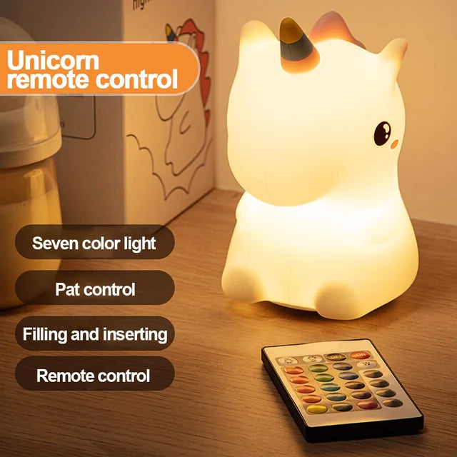 Children’s Friendly Unicorn Night  Lamp Glow