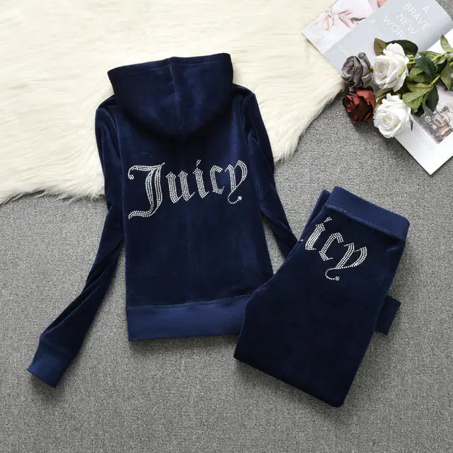 Women's Juicy Couture Tracksuit with Comfortable Hoodie