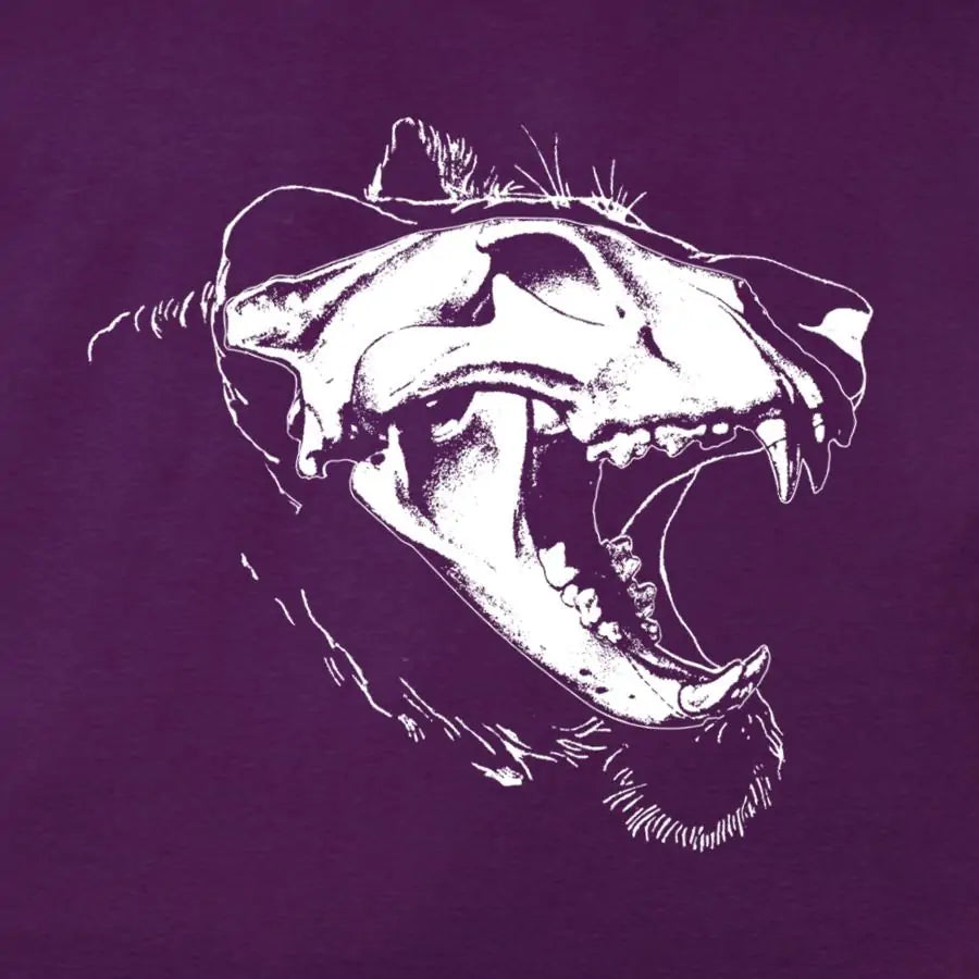 Lion Skull X-ray Canvas T-shirt