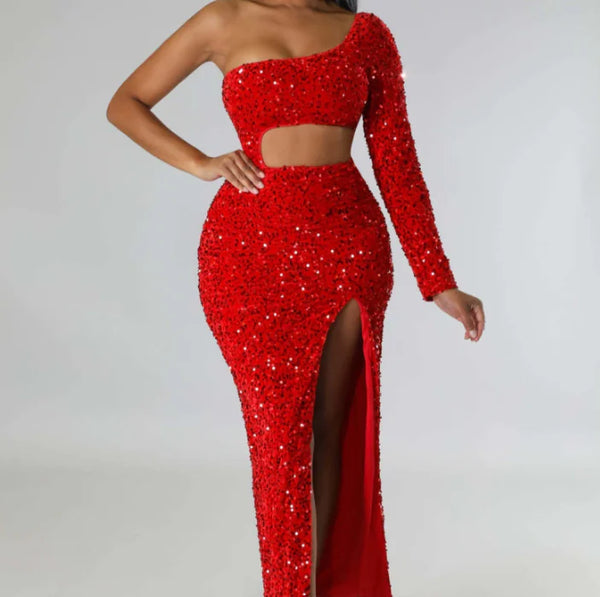Chic One-Shoulder Party Dress