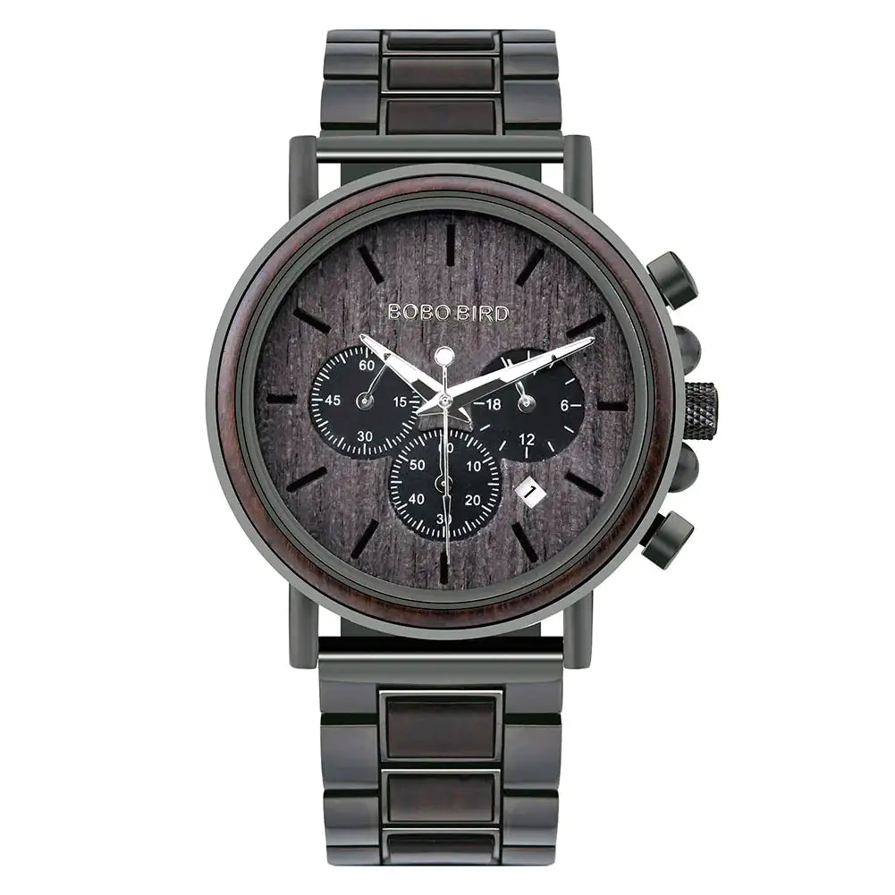 Elegant Wooden Watch in green