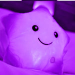 Glowing Lights Star Shaped Pillow
