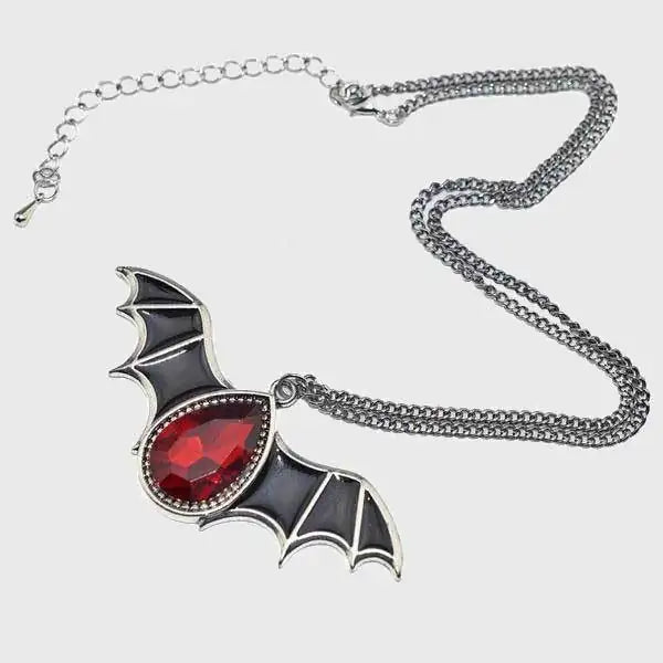 STOMART.CO.UK Vampire Bat Crystal Necklace Bat Necklace Crystal Vampire Bat Necklace Necklace Vampire Bat Necklace Free Text