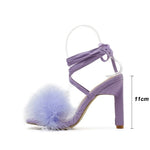 Women's Feather High Heels