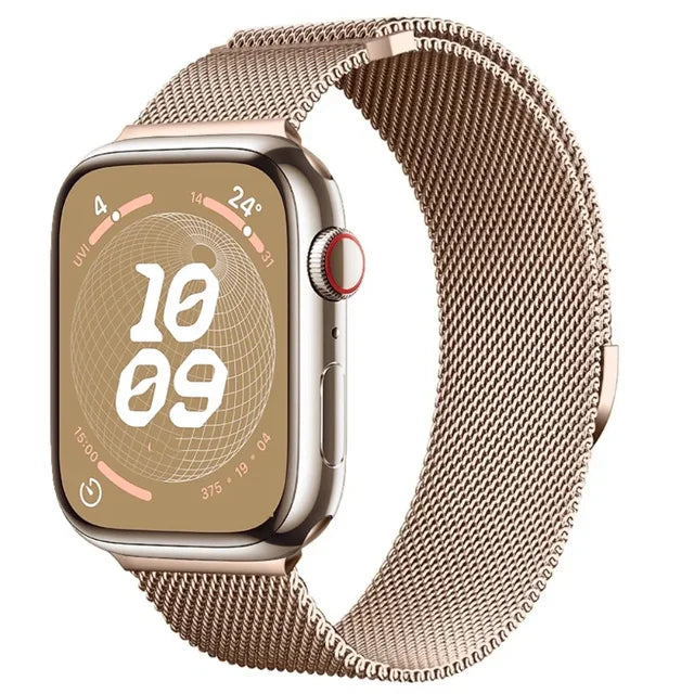 STOMART.CO.UK Milanese Loop Metal Band for Apple Watch Jewellery & Watches Free Text