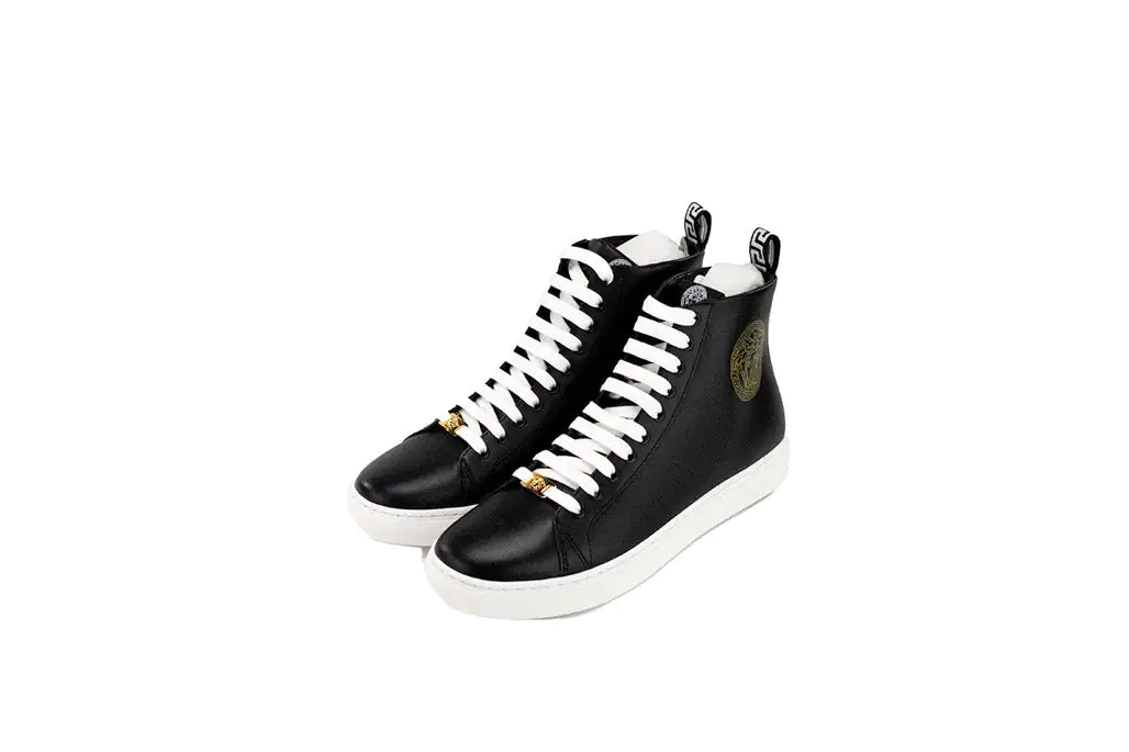 Versace Medusa Emblem Vitello Leather Sneakers