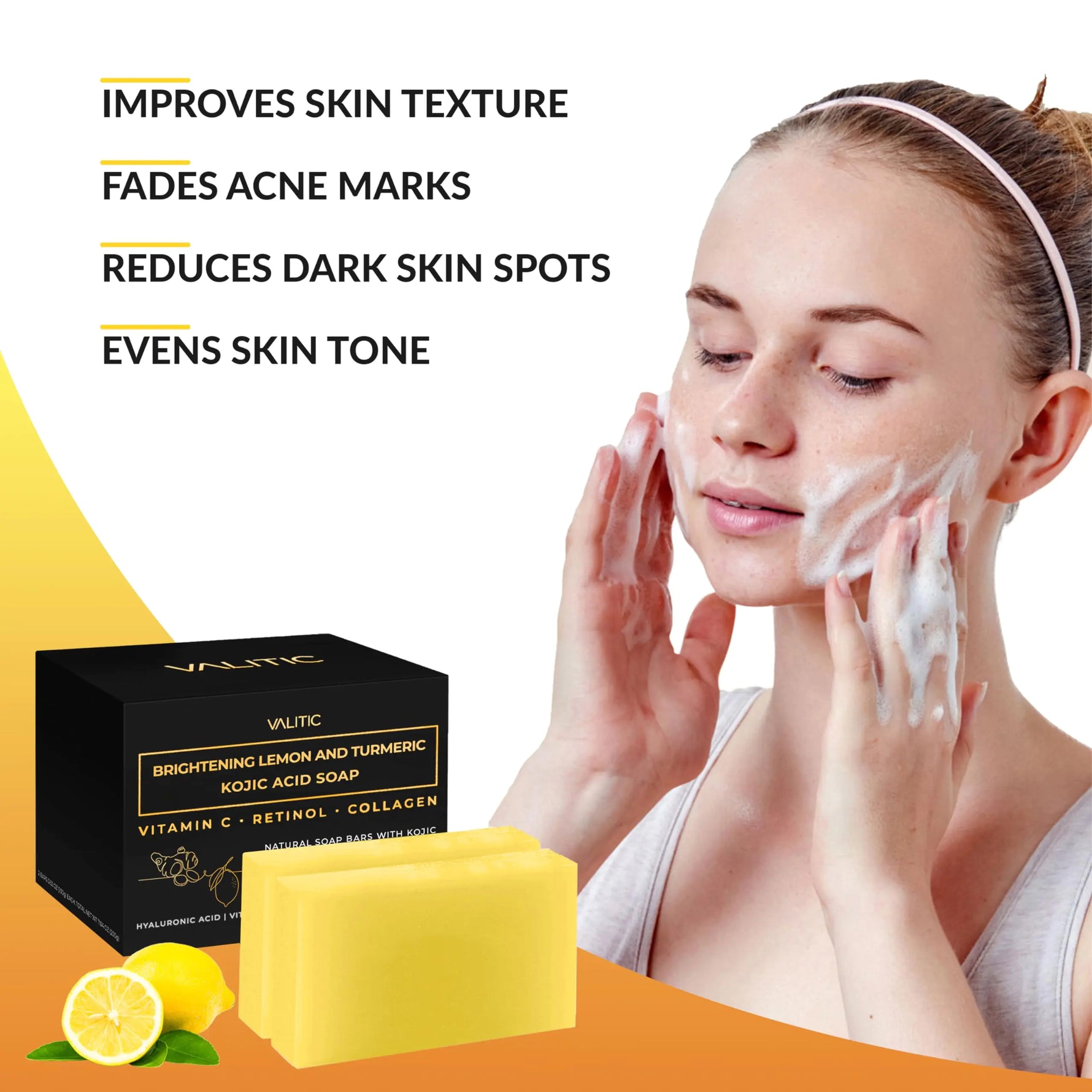 Lemon Turmeric Brightening Soap Bar