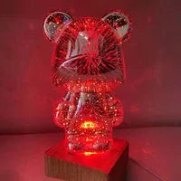 Unique Bear Lamp enhancing home decor