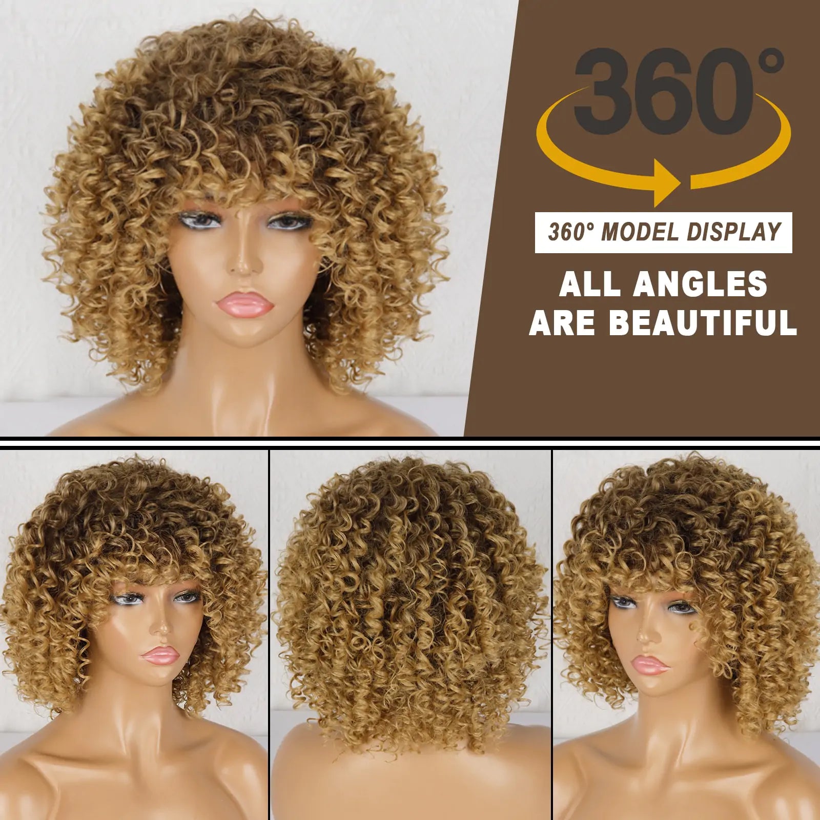 Stylish Afro Curly Wig