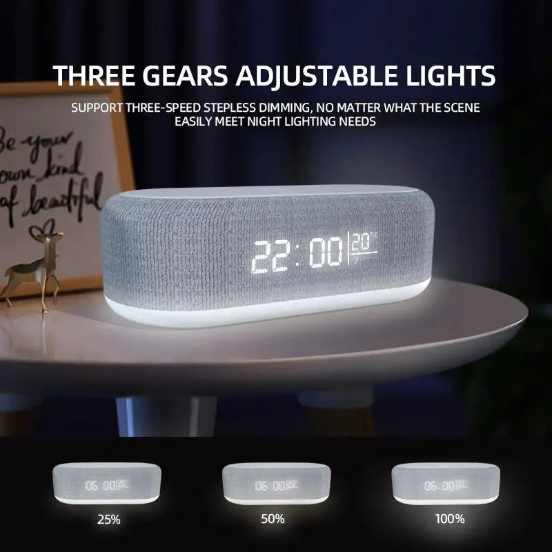 Multifunction Cable-free Power Station and Digital Clock